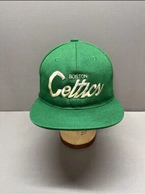 Boston Celtics Green Script Hat Vintage